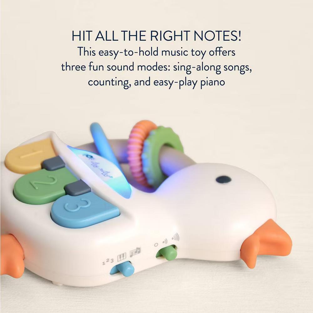 Bitzy Tunes Light Up Interactive Piano Toy - Goose - Image 4