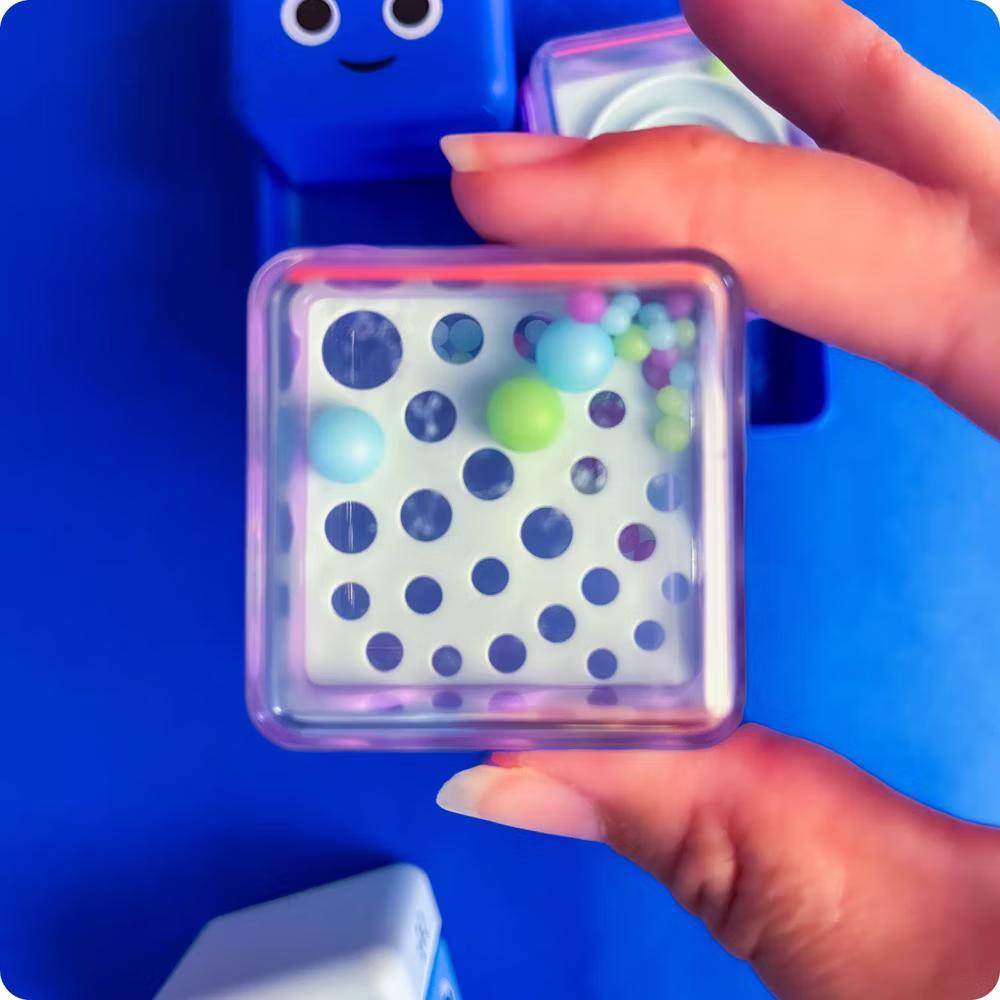 Cool Down Cubes Sensory Fidget Set,5 Pieces, Ages 4+, Fidgets for Kids, Sensory Toys - Image 6