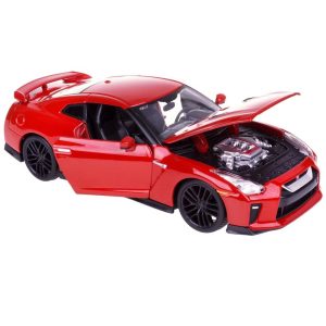 2017 Nissan GT-R R35 Red 1/24 Diecast Car Model