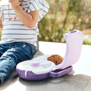 GoBe Kids' 2-in-1 Bento Style Lunchbox with Small Snack Spinner Flip