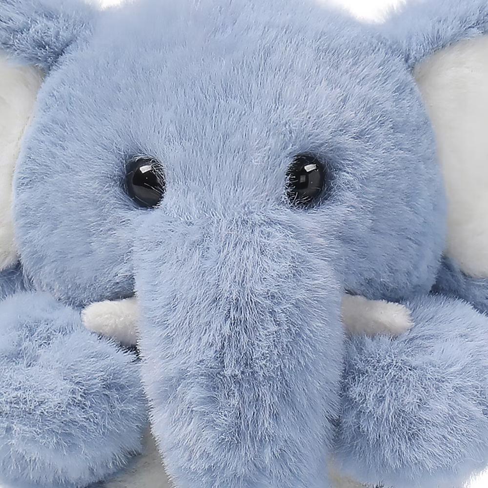 McHugs: Lazy Series - Mini Comfort Elephant - 6" Blue Stuffed Animal Plush - Image 6