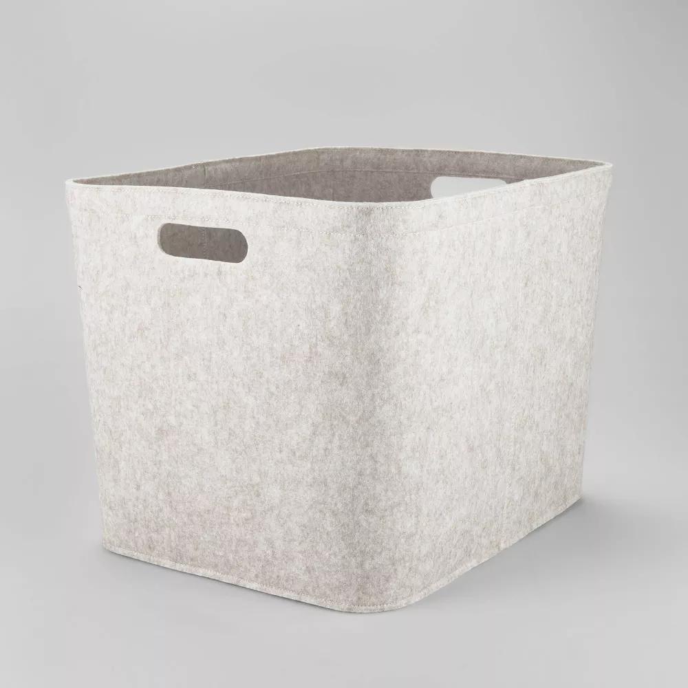 Rectangle Felt Basket with Stitching - Image 18