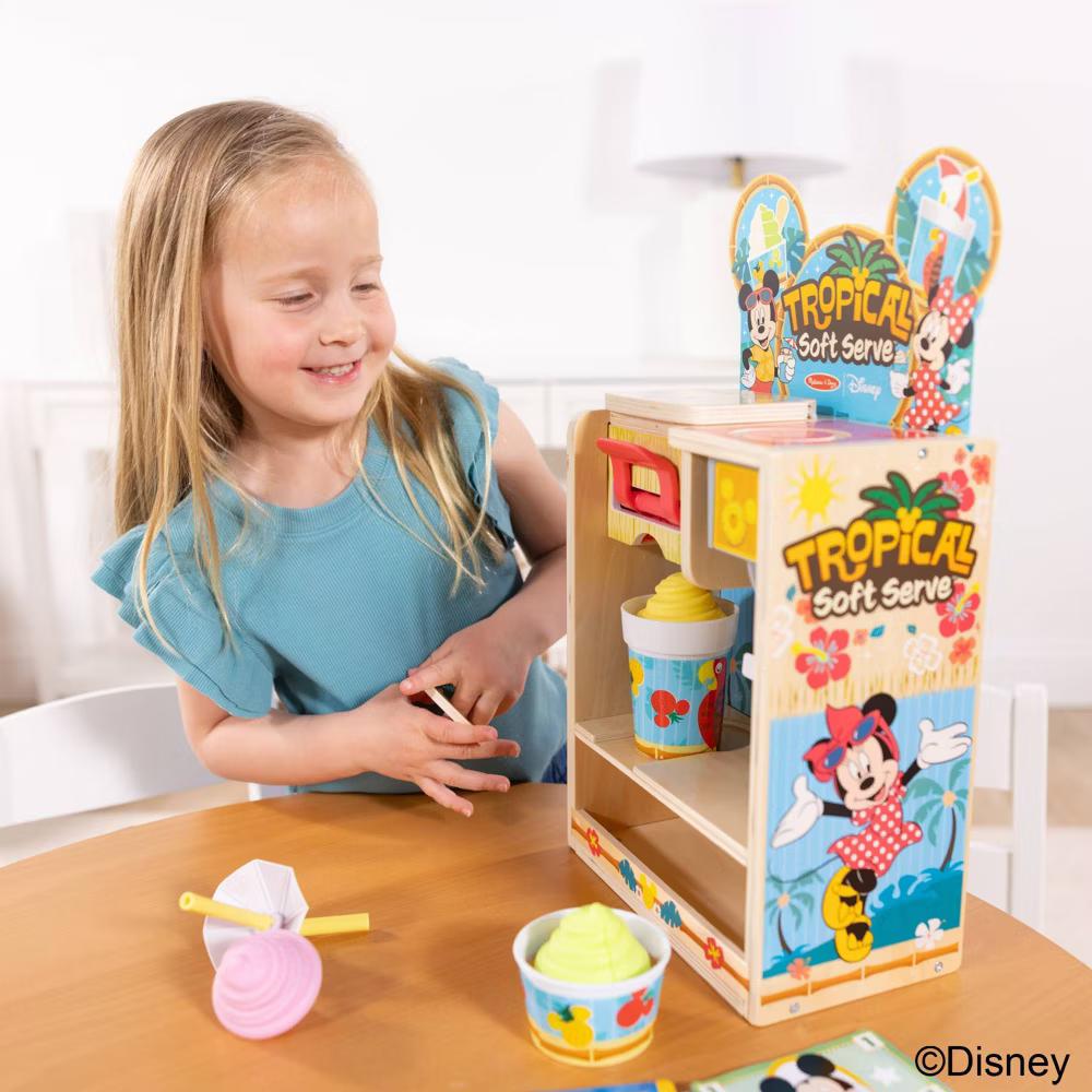 Tropical Soft Serve Ice Cream Wooden Play Food Set – 23pc - Image 3