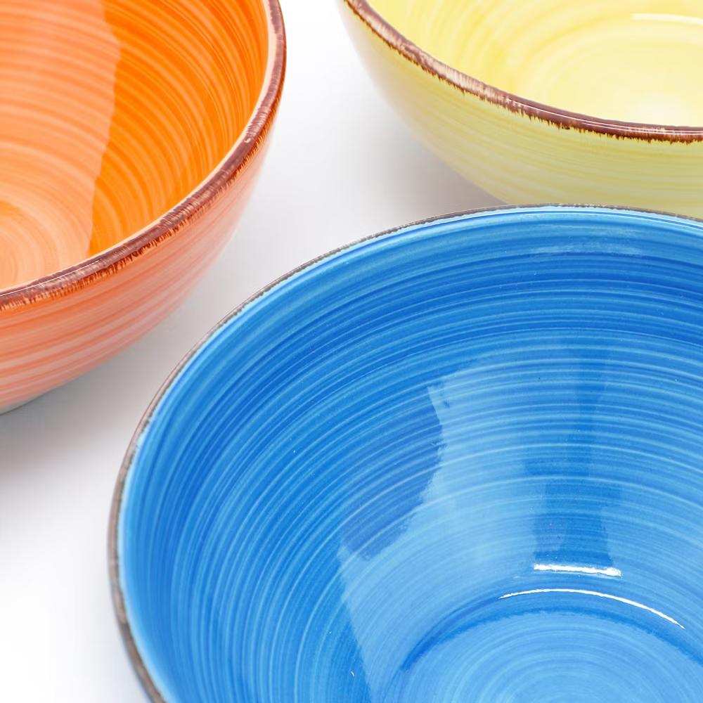 Ridge 6.25 Inch 6 Piece Round Stoneware Assorted Bowl Set - Image 9