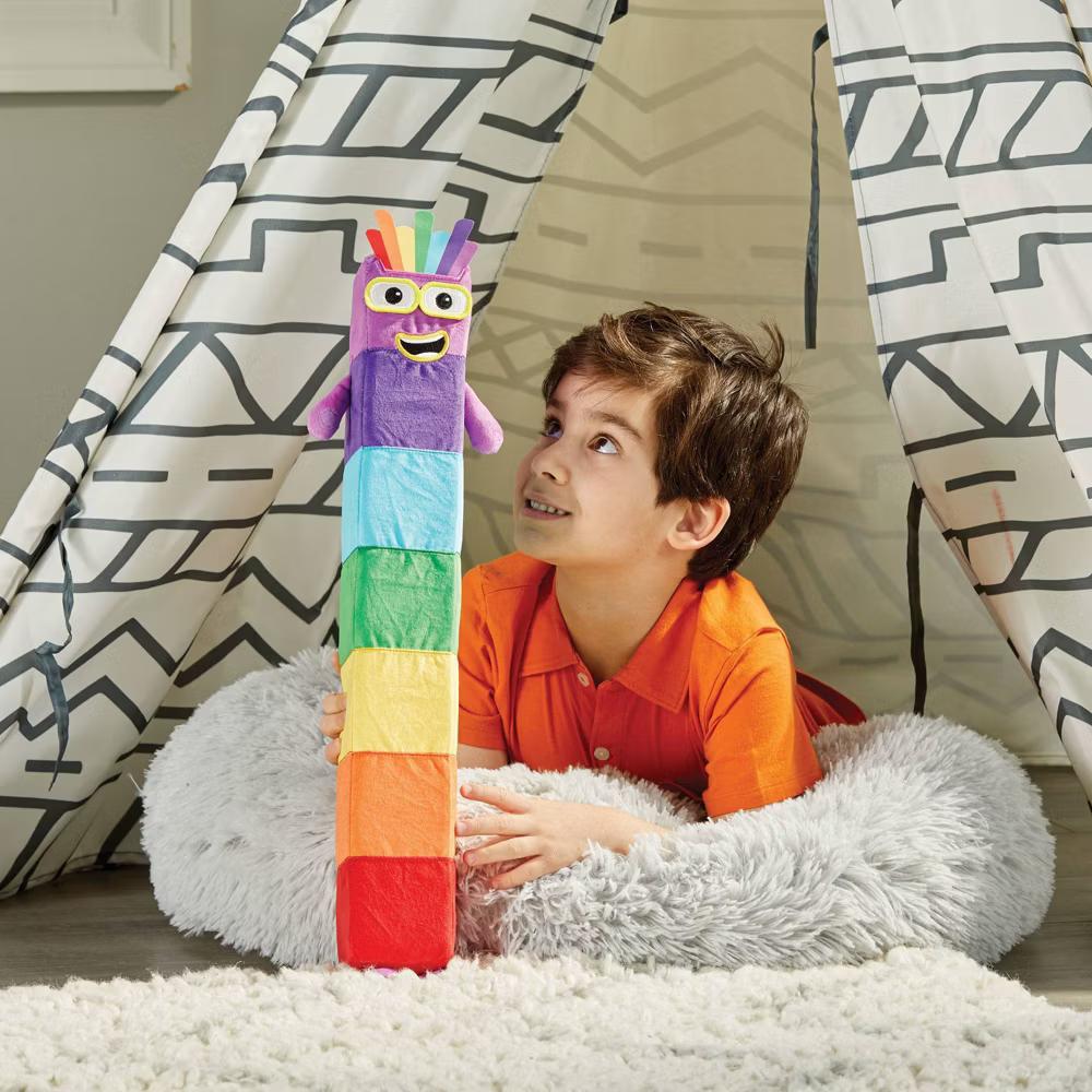 Hand2Mind Numberblocks Seven Playful Pal: Educational Math Plush Toy for Kids