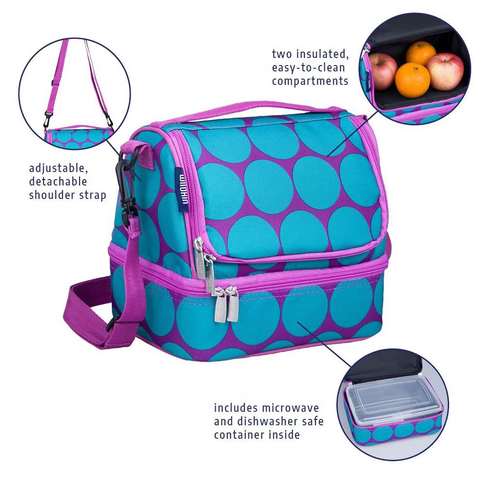 Wildkin Two Compartment Insulated Lunch Bag for Kids – School & Travel Ready - Image 13