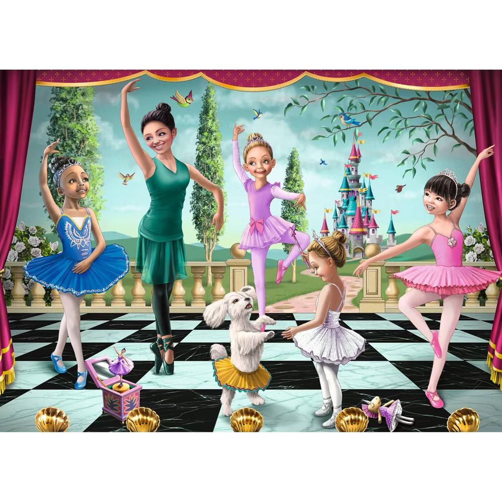 Ballet Rehearsal Kids' Jigsaw Puzzle - 60pc: Memory, Fine Motor Skills, Plastic, Cardboard - Image 2