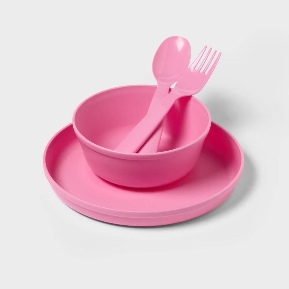 Target 24pc Girls' Plastic Dinnerware Set - Image 4