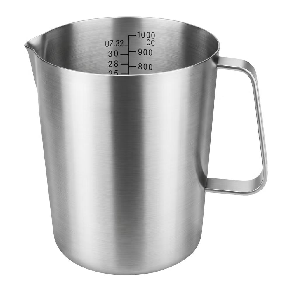 Measuring Cup, 1 Cup Stainless Steel Measuring Cup with Easy Read Lines for Baking Recipes