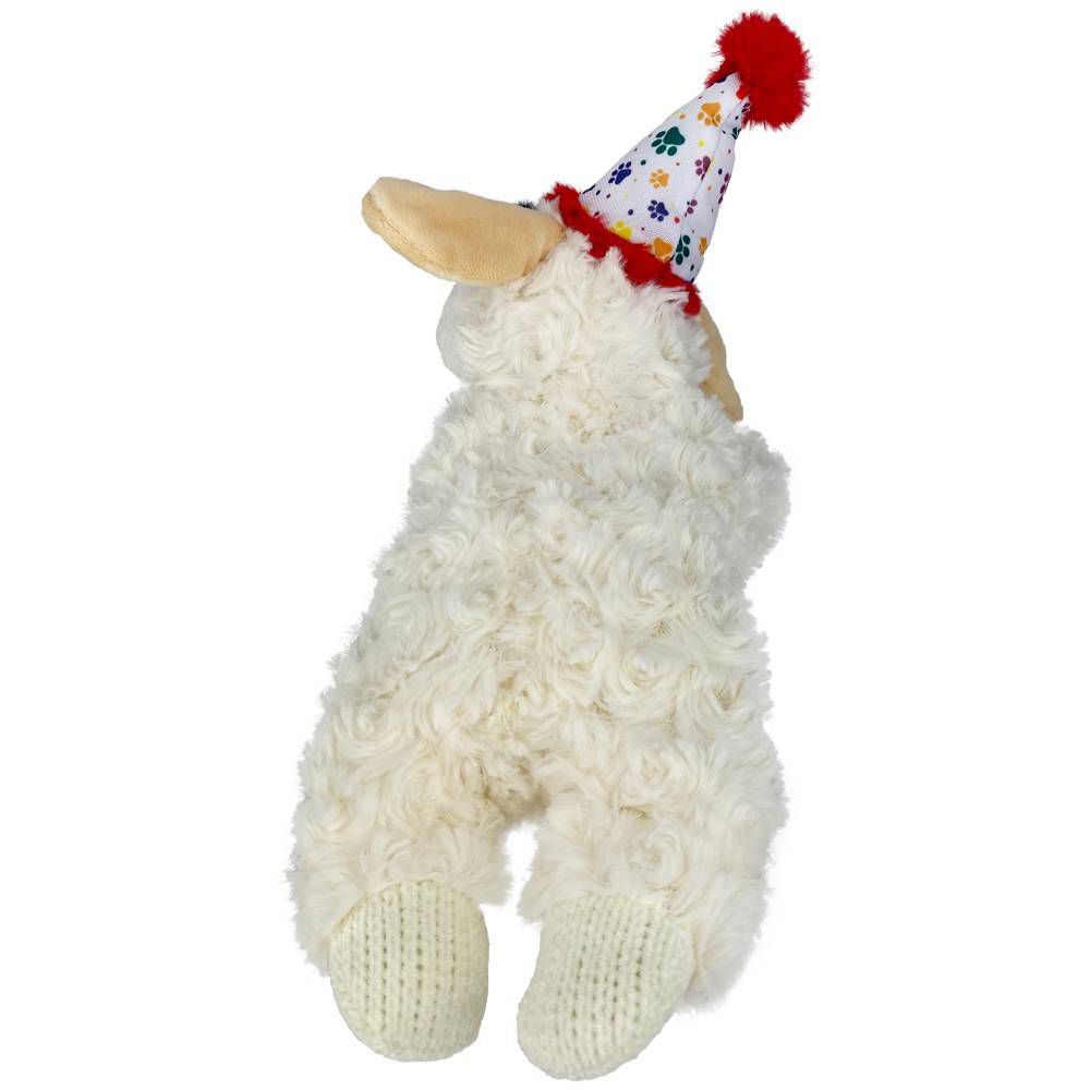 Birthday Lamb Chop Dog Toy - M: Interactive Plush, Occupy & Cuddle Toy, 4.2 oz - Image 4