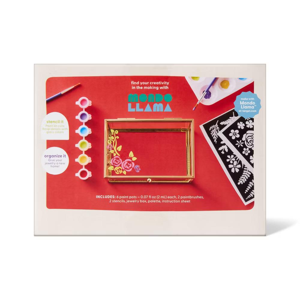 Glass Jewelry Box Painting Craft Kit