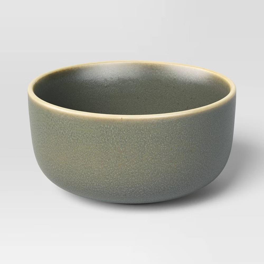 12pc Stoneware Tilley Dinnerware Set Olive Green - Image 4