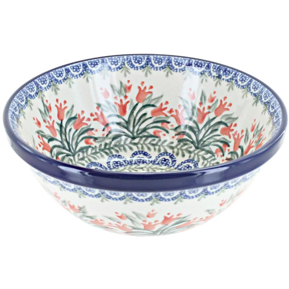 Blue Rose Polish Pottery Ceramika Artystyczna Cereal Bowl - Image 34