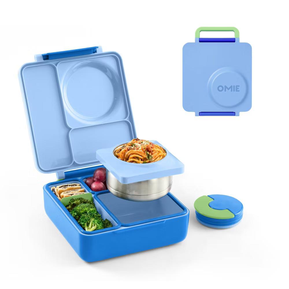 OMIEBox Insulated Bento Lunch Box with Leakproof Thermos Food Jar 3 Compartments - Image 6