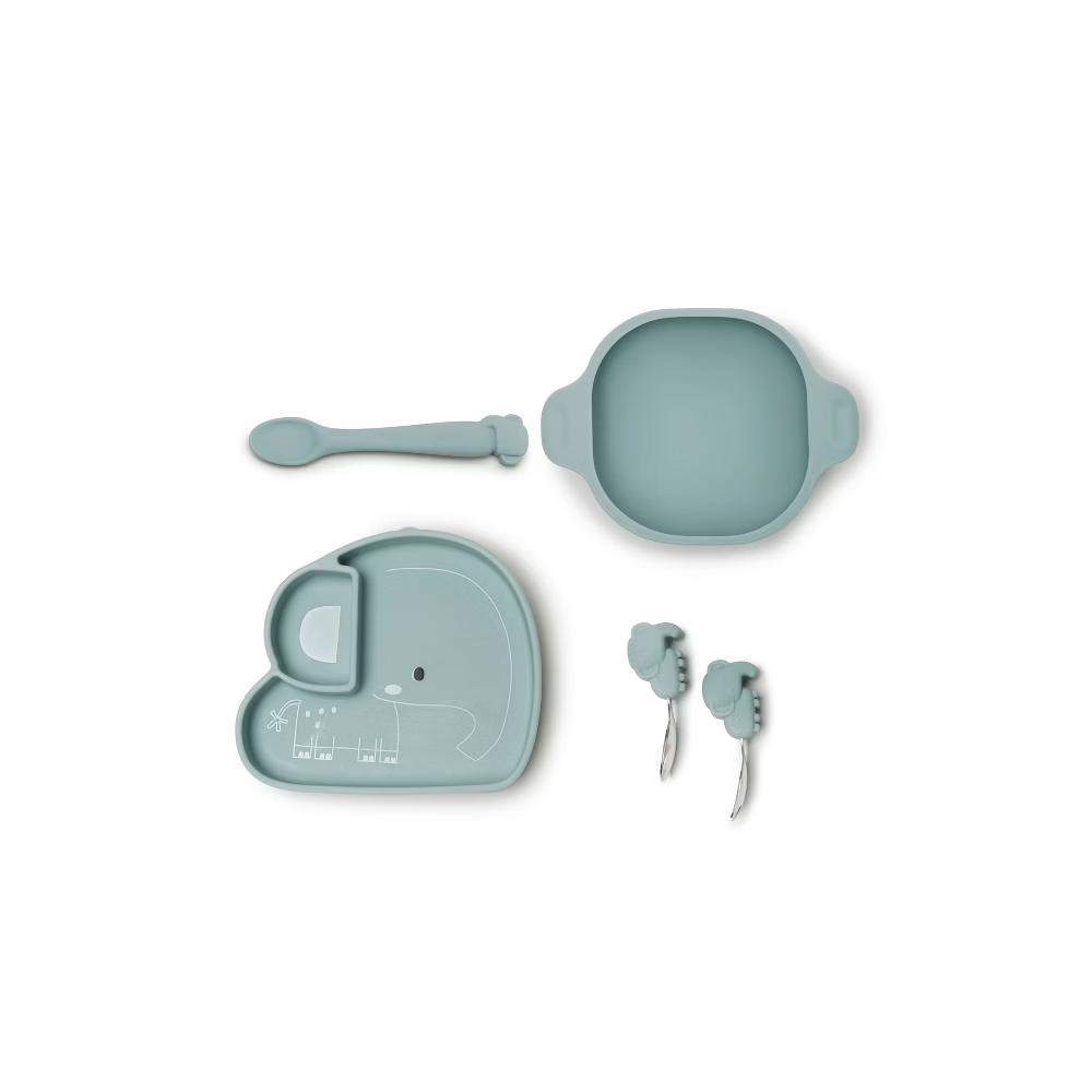 Loulou Lollipop Silicone Snack Plate - Elephant - Image 2