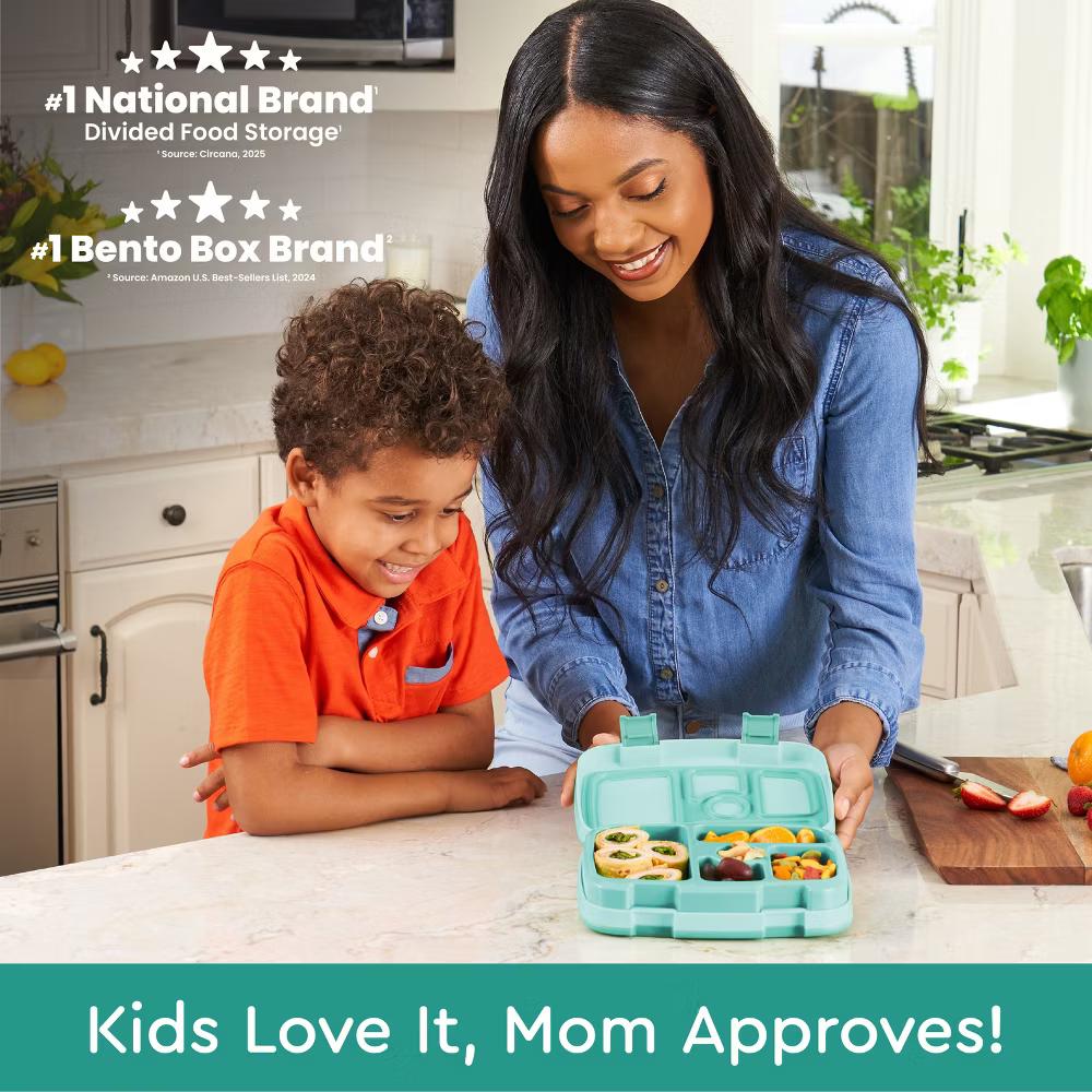 Kids' Brights Leakproof, 5 Compartment Bento-Style Kids' Lunch Box - Image 65