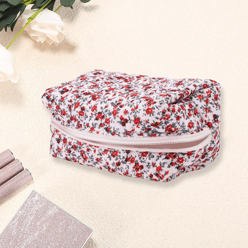 Women Portable Little Flower Pattern Makeup Bag 1 Pc - Image 21