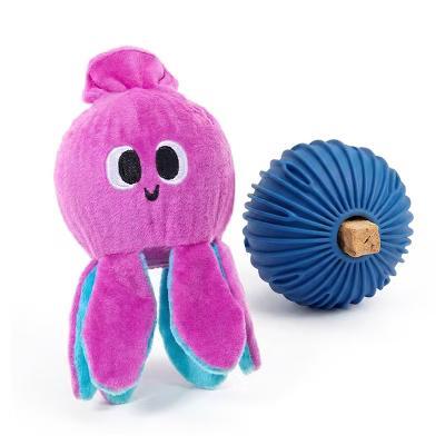 Octopus Dog Toy - Squid the Kid: Stuffing Free, Holds Treats, Plush, All Sizes - Image 8