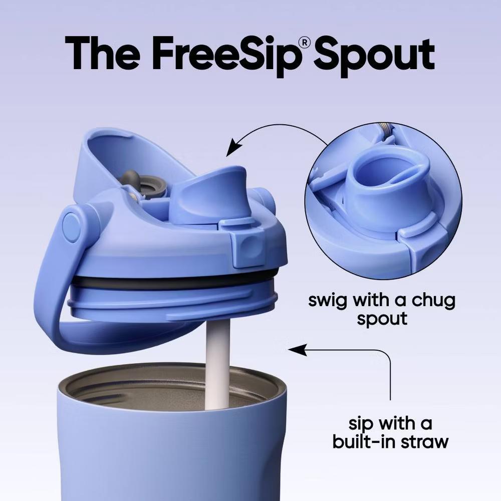 Stainless Steel FreeSip Sway Water Bottle - Image 49