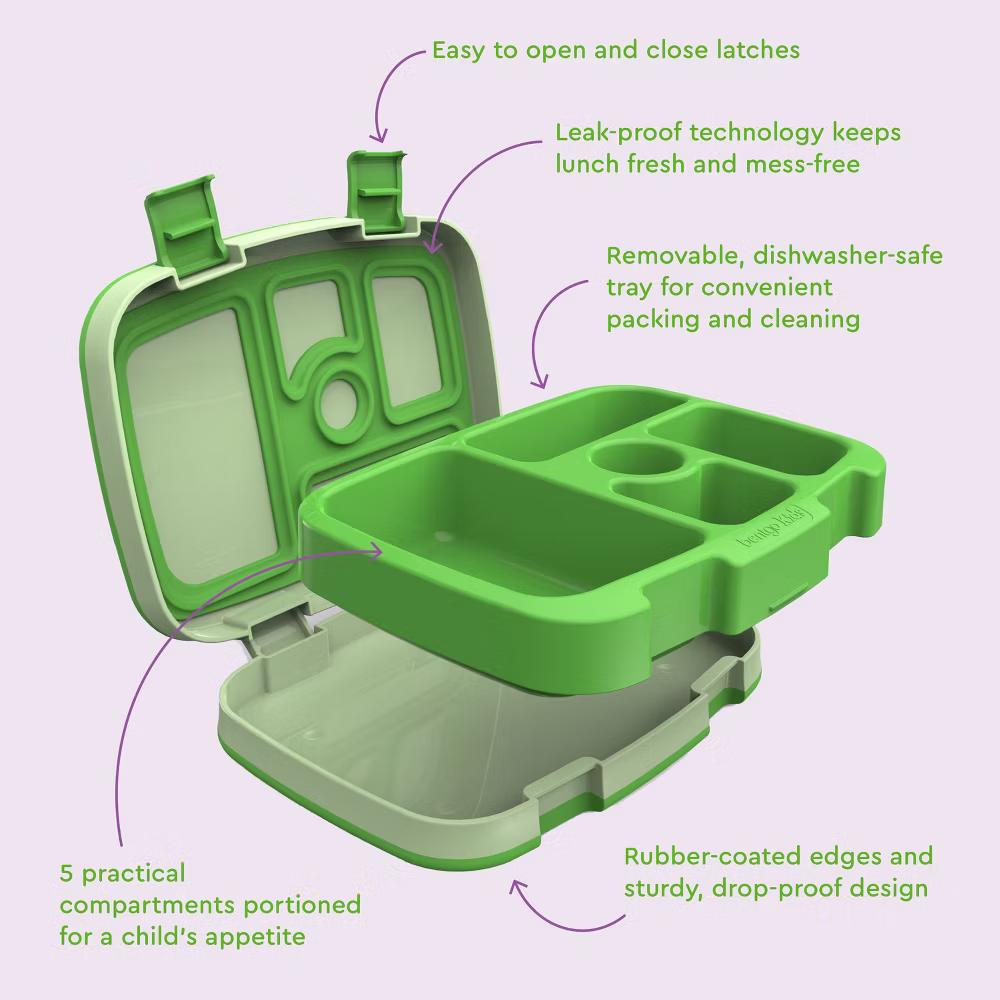 Kids' Brights Leakproof, 5 Compartment Bento-Style Kids' Lunch Box - Image 23