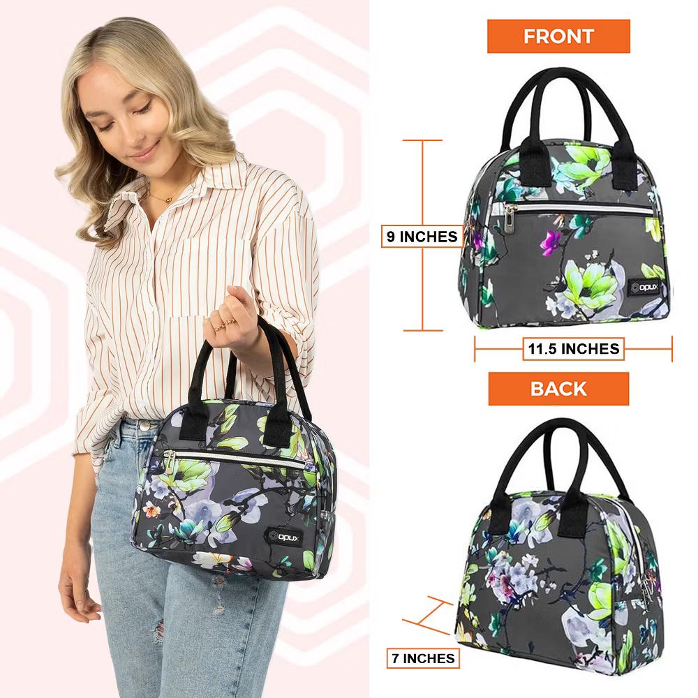 Insulated Lunch Box Women, Cooler Bag Tote Girls Kids Teen Adult, Soft Reusable Thermal Meal Prep Purse - Image 25