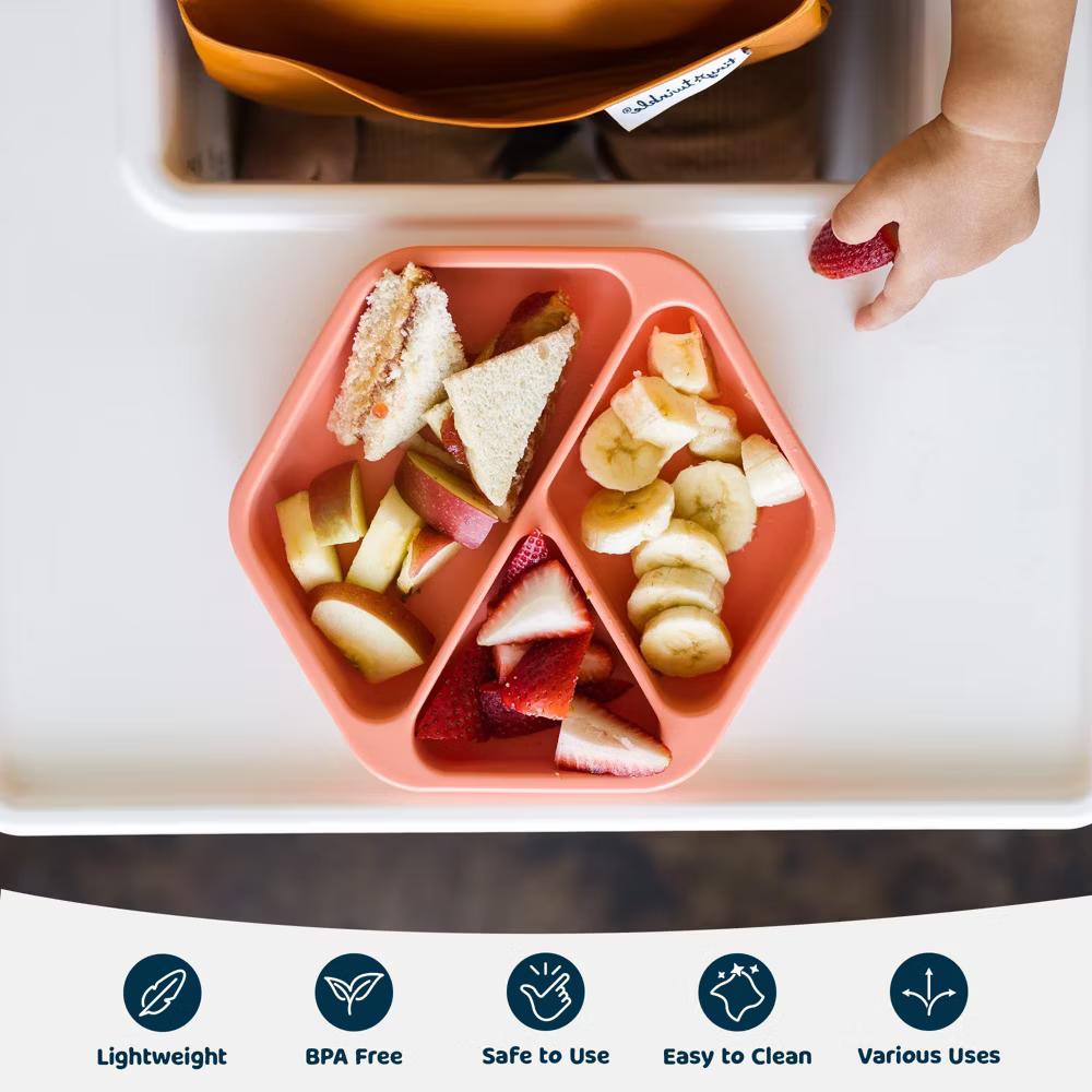 Silicone Suction Divided Plate Baby/Toddler Dish for Independent Eating - Image 13