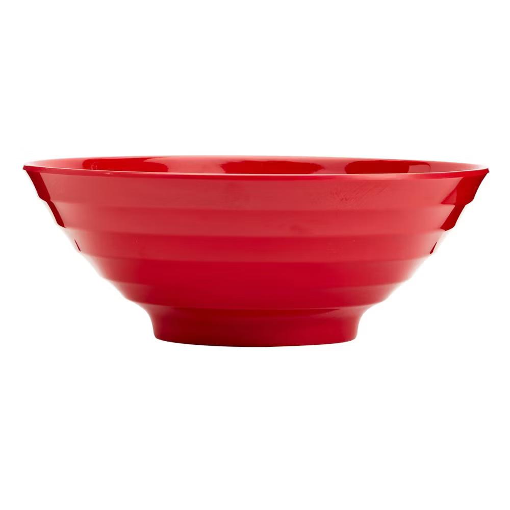 Infuse 4pc 8" Melamine Ramen Bowls Red