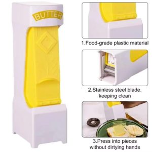 Home Collection Stick Butter Cutter Slicer Dispenser with Freshness Seal