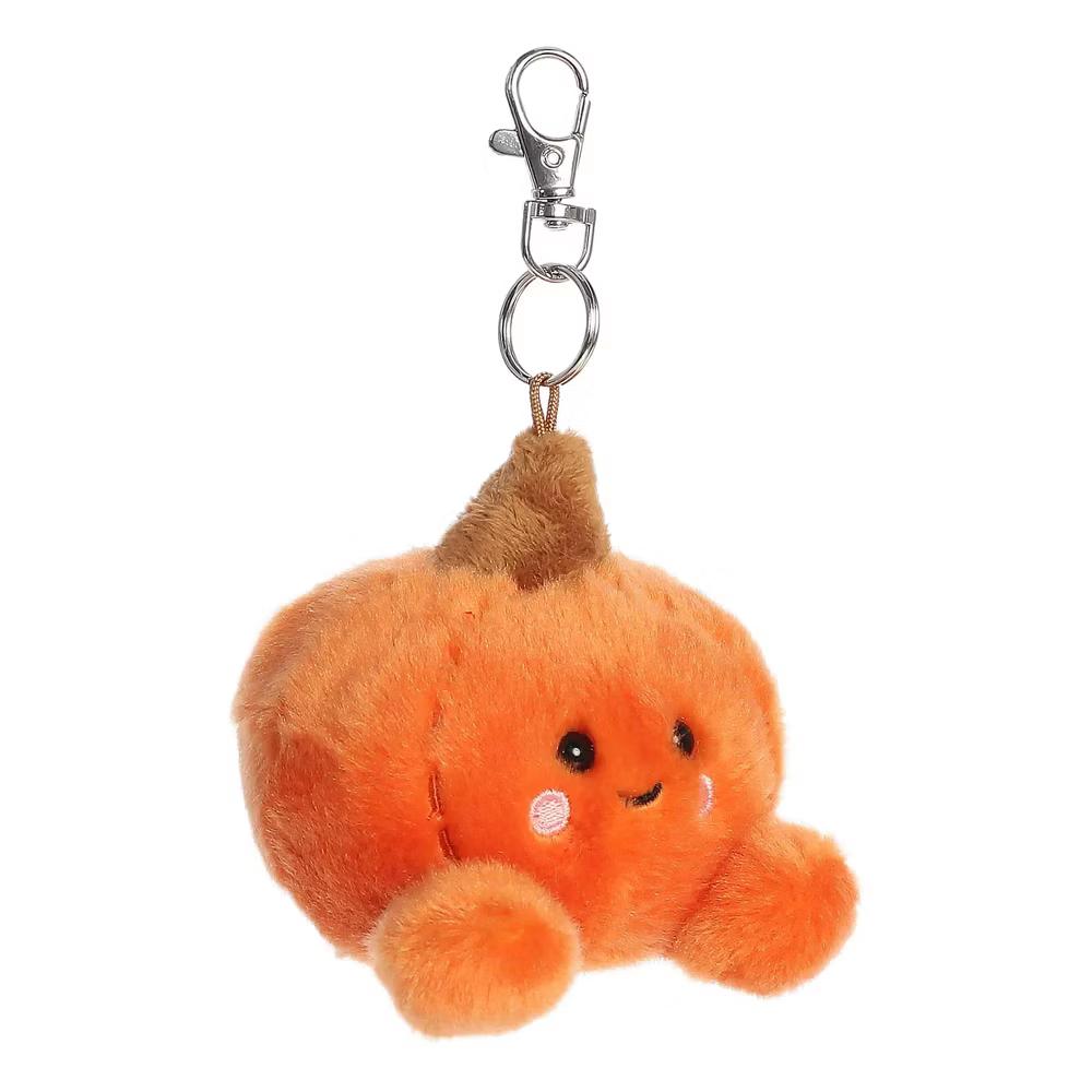 Mini Paisley Pumpkin Palm Pals Adorable Clip-On Orange 4" - Image 4