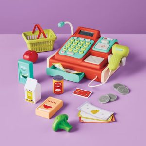Cash Register Set - Educational Toy, Pretend Shopping Accessories, Play Money, Ages 3+, 31 Pieces