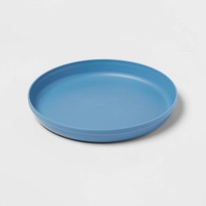 7" 6pk Plastic Kids' Dinner Plates - Toddler Plates, Reusable, Dishwasher & Microwave Safe