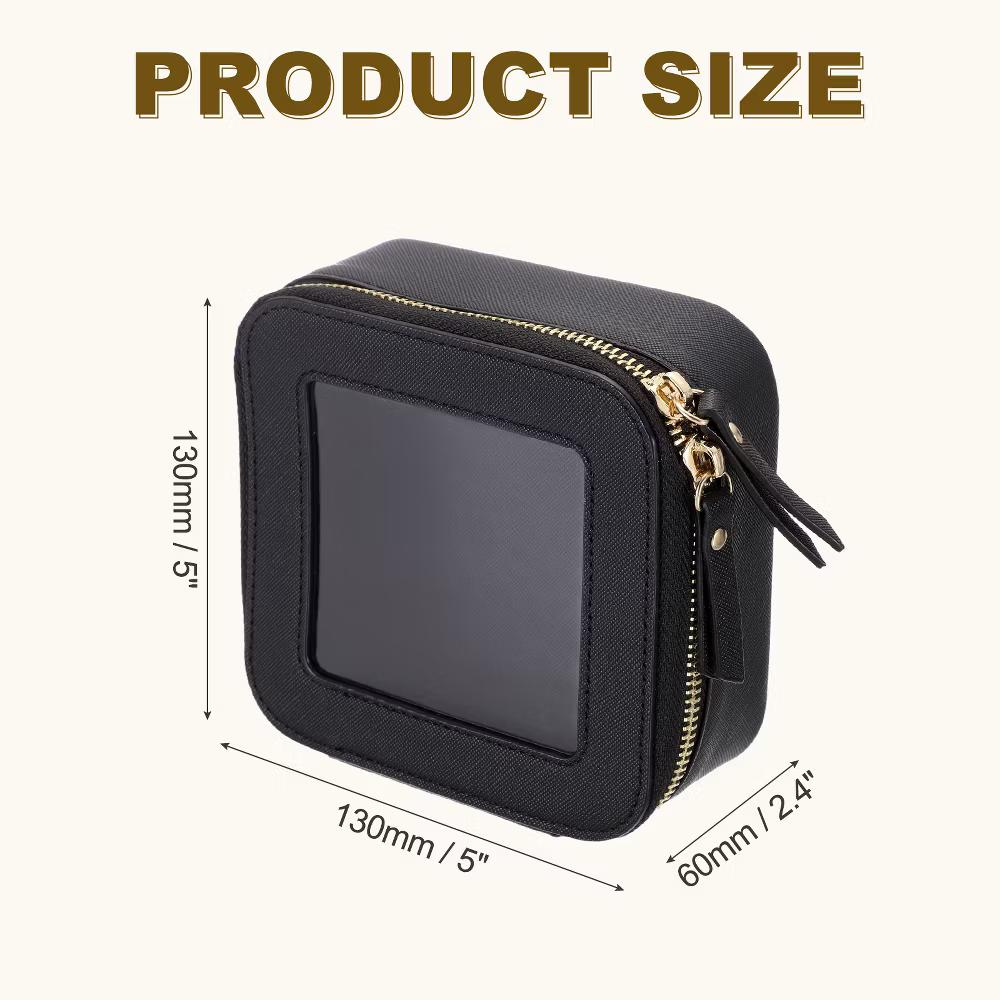 Waterproof Clear Travel Toiletry Organizing Makeup Bag 5" x 5" - Image 24