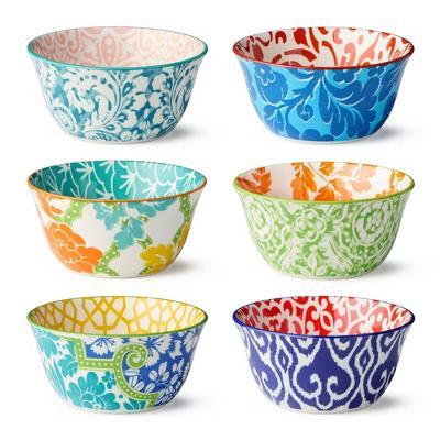Certified International Pavillion (Set of 6) 10oz Assorted All Purpose Bowls - Image 12