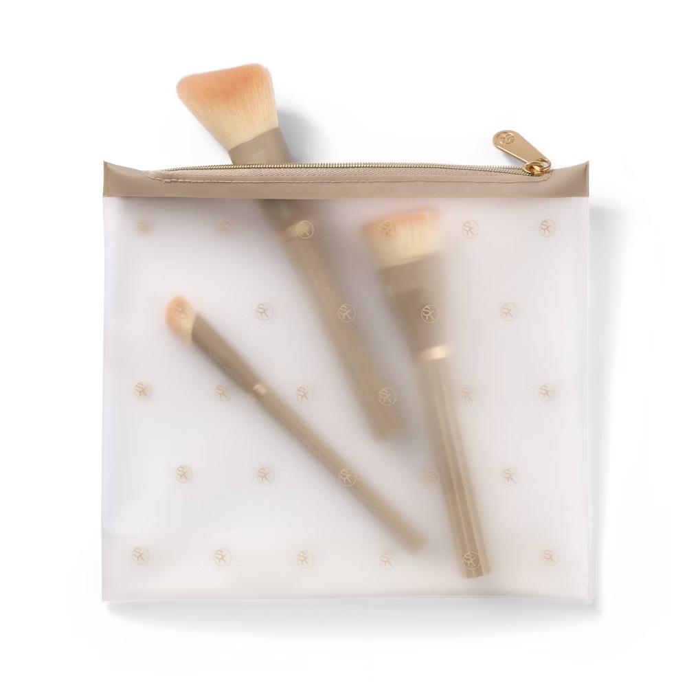 Travel Pouch Makeup Bag: Clear TPU, Zipper Closure