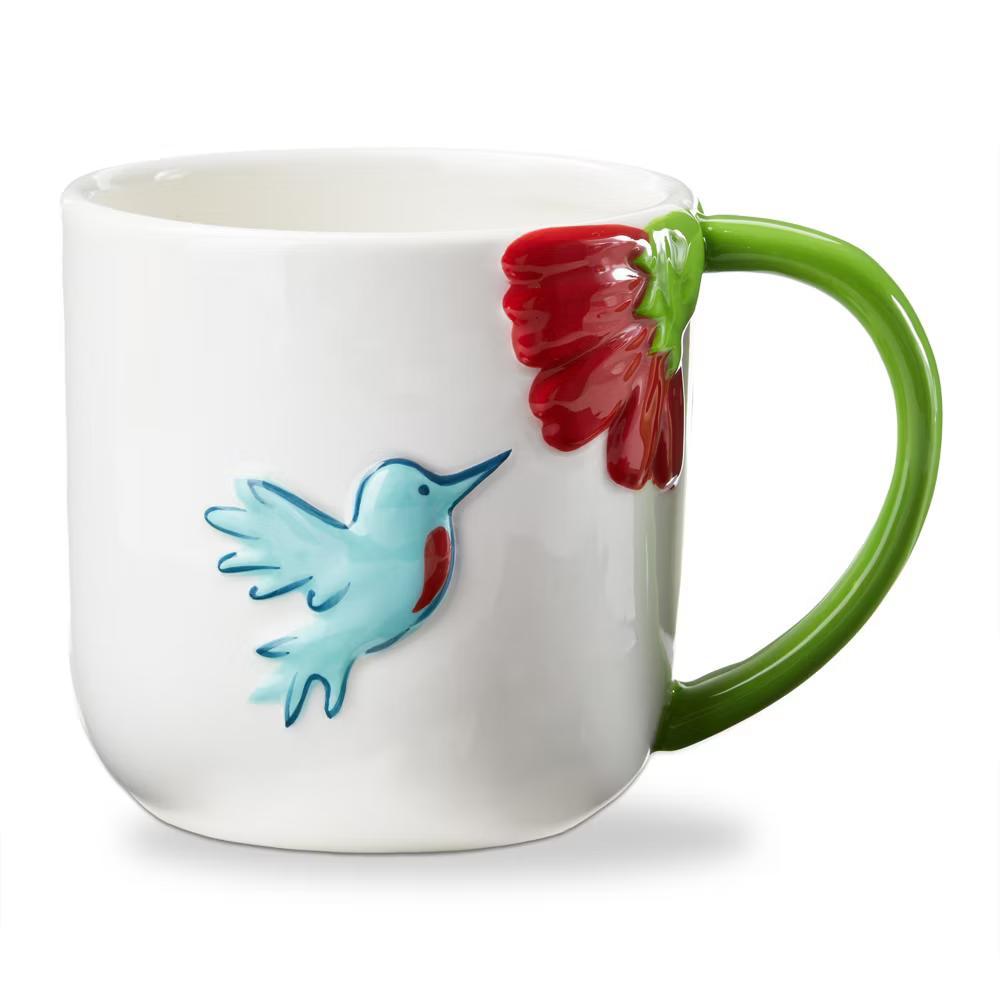 Hummingbird Earthenware Mug Multi 18 oz 4.04 x 4.04 x 4.01 in - Image 2