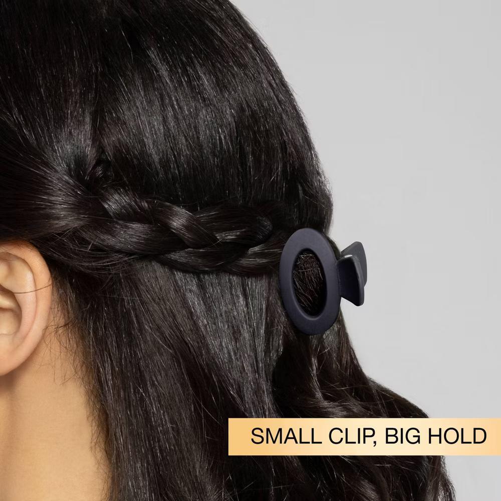 Assorted Styles Claw Clips - Matte Black - All Hair - 3pcs - Image 7