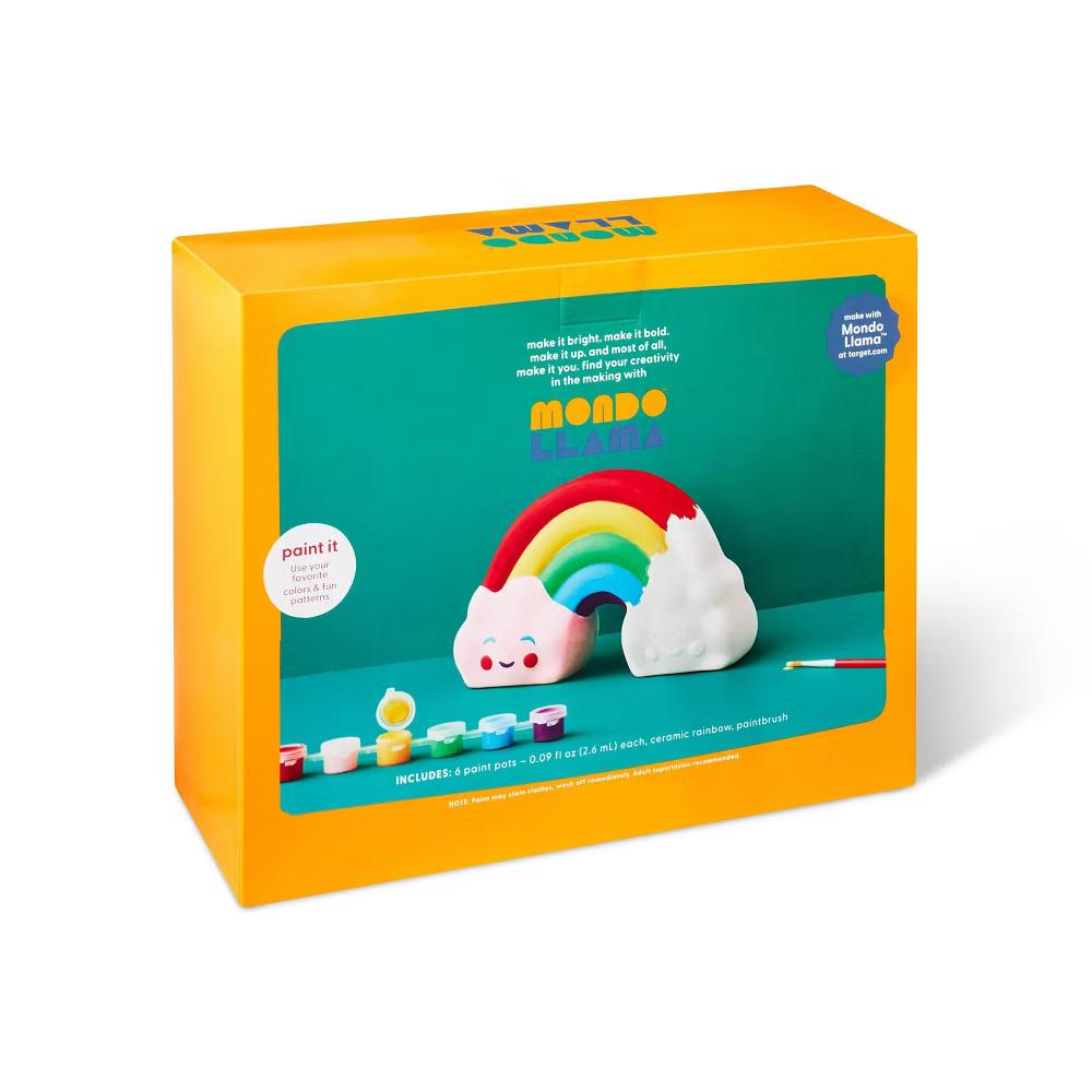 Paint-Your-Own Ceramic Rainbow Kit - Painting Kit for Kids, Includes Brush & Paint, Ages 8+ - Image 4