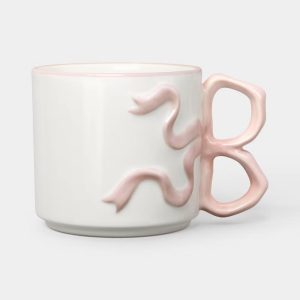 17.22 fl oz Stoneware Bow Mug