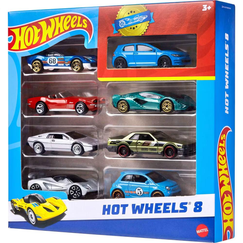 Cars & Trucks Set with 1 Exclusive Car - 1:64 Scale - 8pk - Image 6