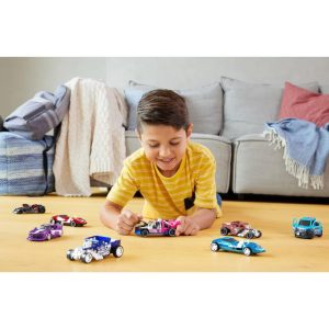 Pull-Back Speeders 2 Toy Cars in 1:43 Scale Pull Cars Backward and Release to Race