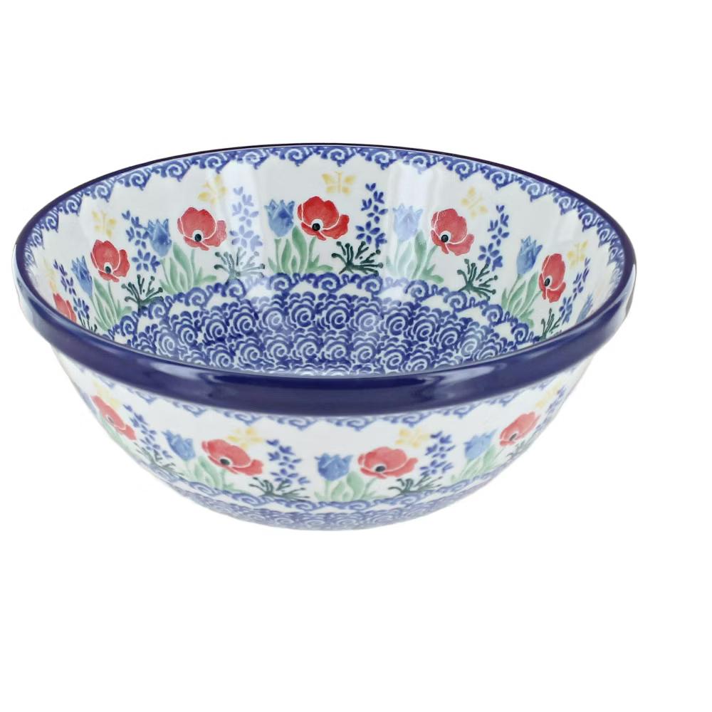 Blue Rose Polish Pottery Ceramika Artystyczna Cereal Bowl - Image 19