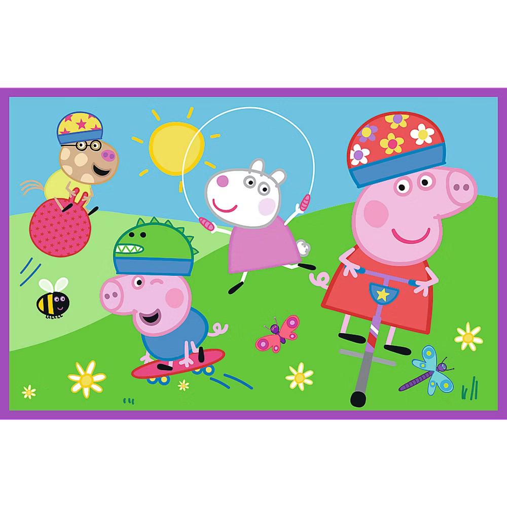 Kids Peppa on the Playground 2x24 Piece Jigsaw Puzzle - Image 2