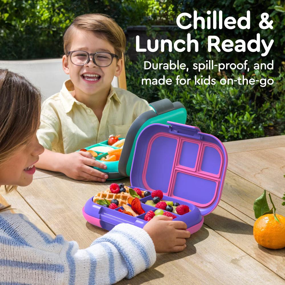 Kids' Chill Lunch Box, Bento-Style Solution, 4 Compartments & Removable Ice Pack - Image 75