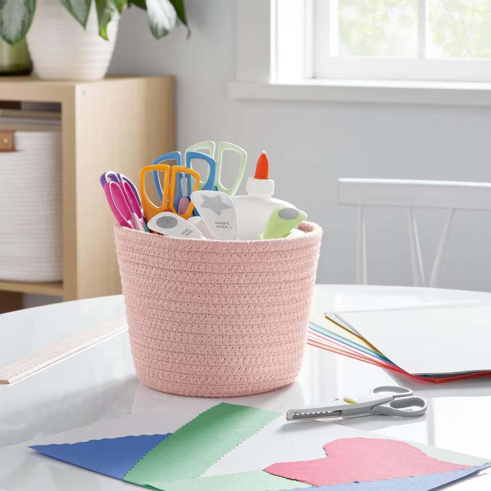Decorative Coiled Rope Basket - Image 9