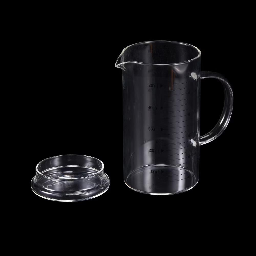 Borosilicate Glass Scale Measure Cups with Glass Lid and V-Shaped Spout - Image 13