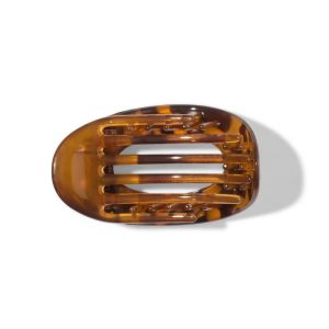 Medium Flat Cloud Hair Claw Clip - Tortoise: Recycled TPU, Hair Styling Accessory, For All Hair Types