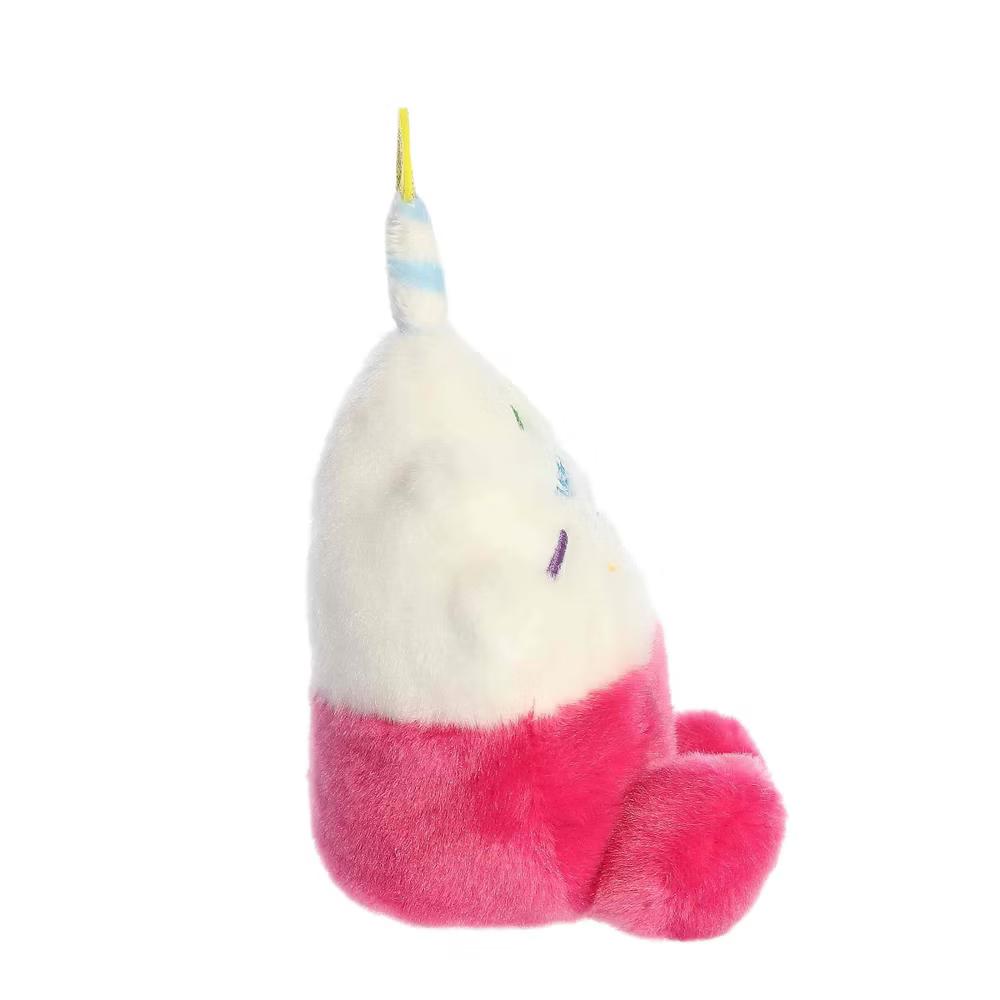 Mini Sparkle Birthday Cupcake Palm Pals Adorable Stuffed Animal Pink 4.5" - Image 4