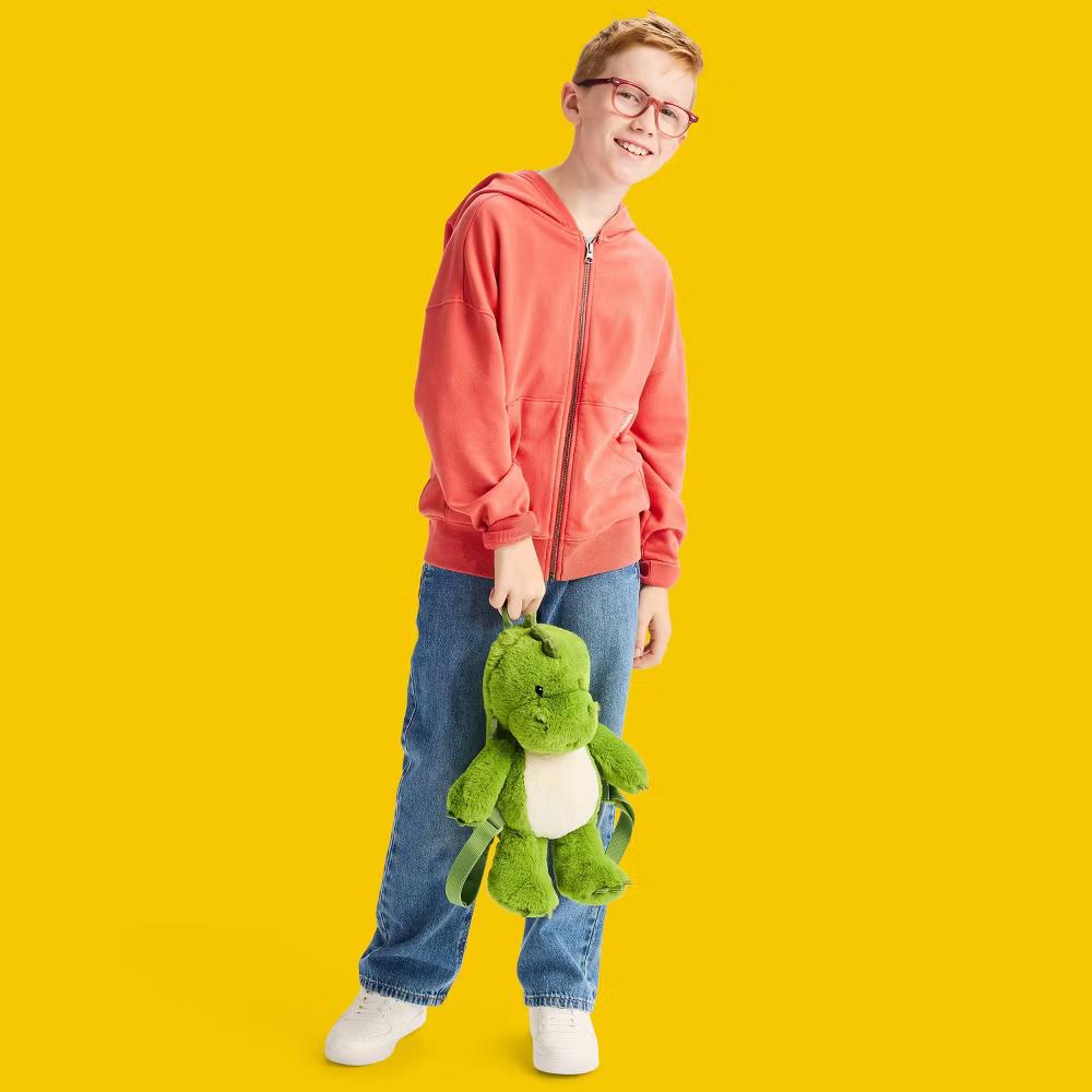 12" Dino Stuffed Animal Backpack - Image 4