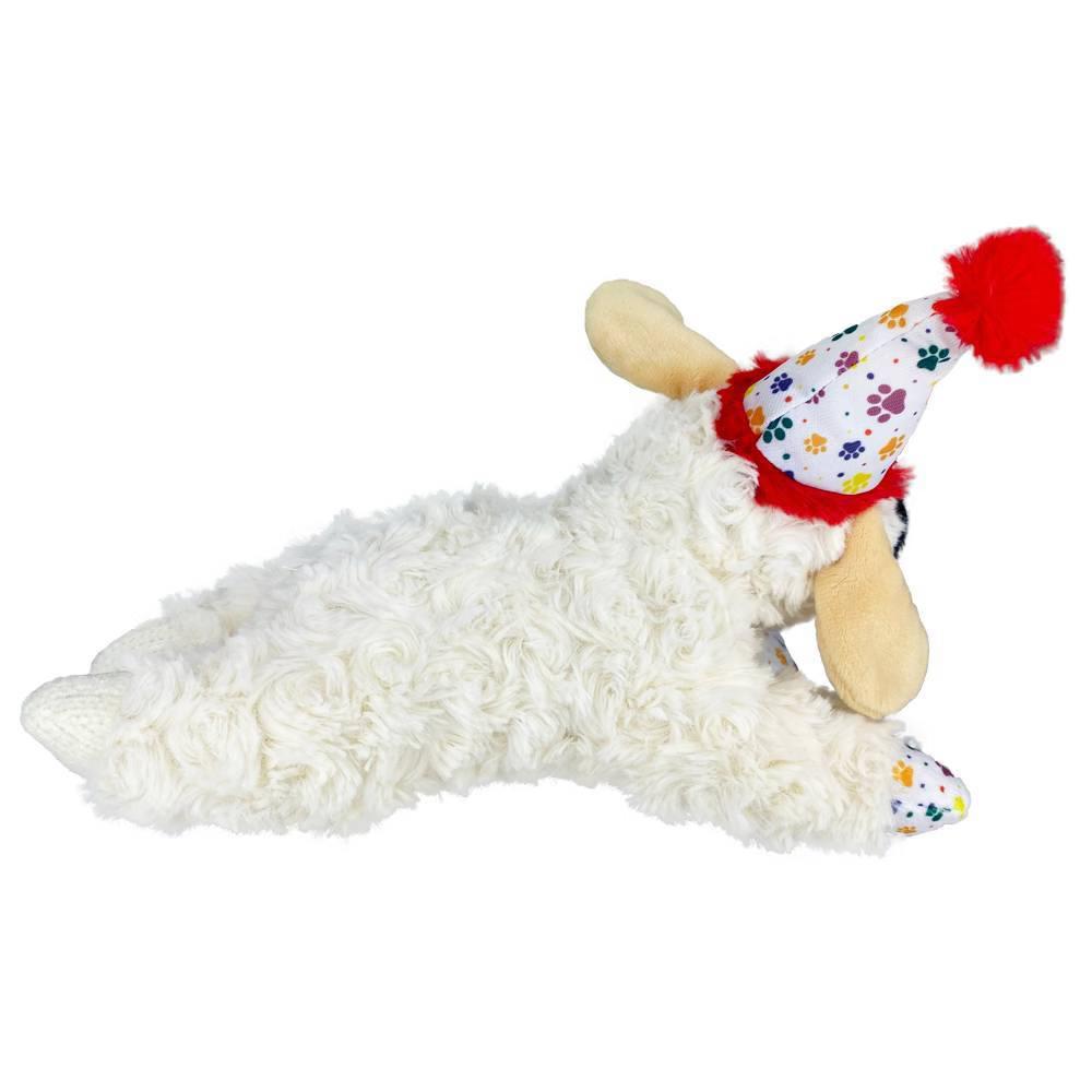 Birthday Lamb Chop Dog Toy - M: Interactive Plush, Occupy & Cuddle Toy, 4.2 oz - Image 5