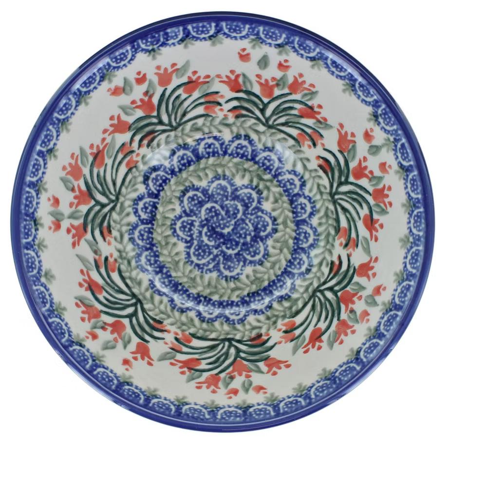 Blue Rose Polish Pottery Ceramika Artystyczna Cereal Bowl - Image 35